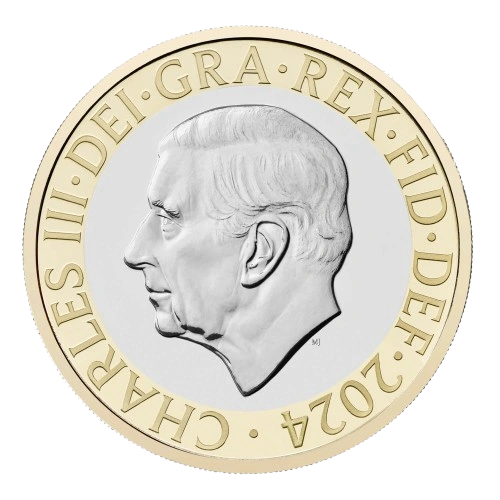 2024 2-pound King Charles III Obverse
