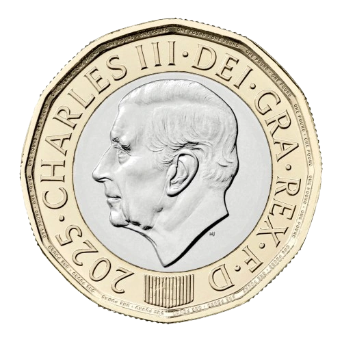 2025 1-pound King Charles III Obverse