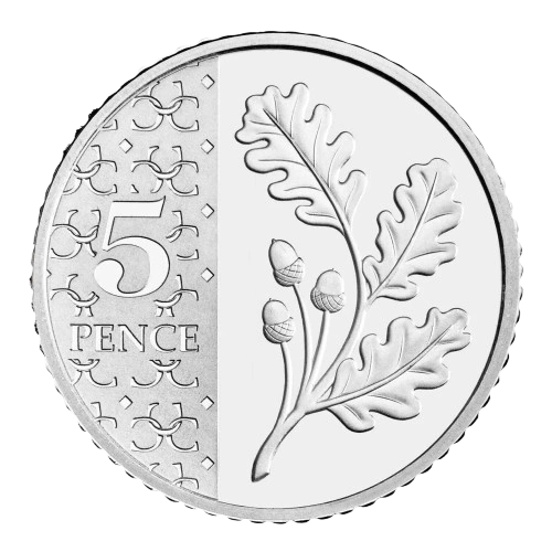 2025 5p Oak Leaf Reverse