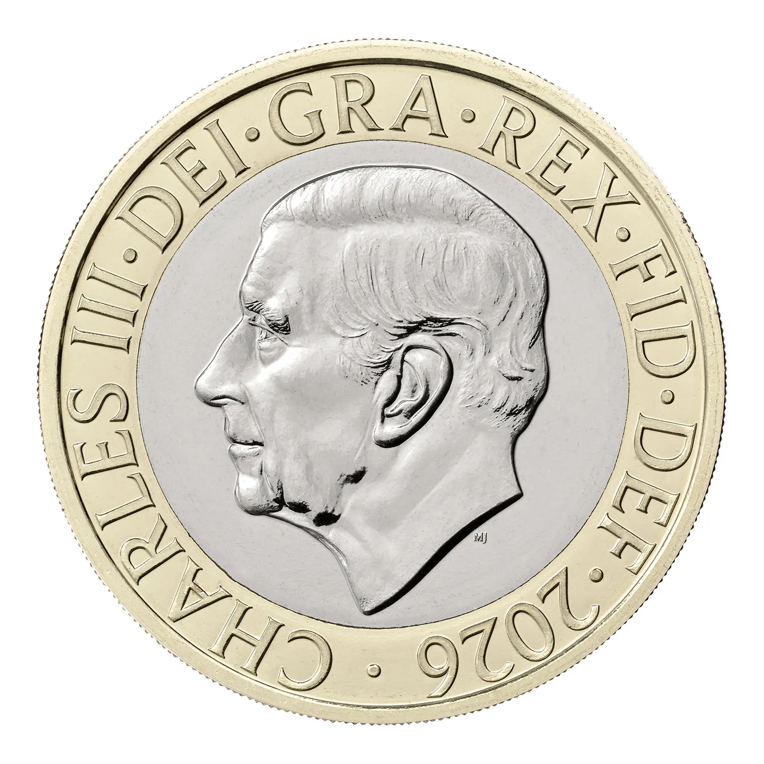 2026 2-pound King Charles III Obverse