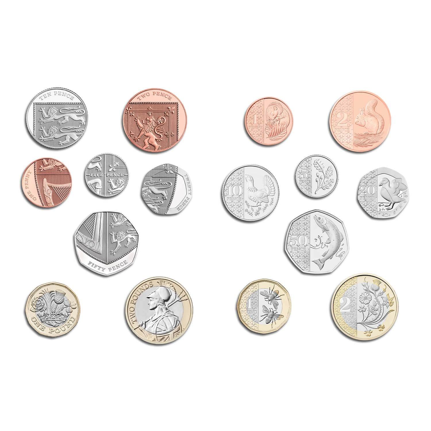 Uk Coin Collection Rabbit UK Definitive Coin Sets Guide: King Charles III Flora & Fauna Series ...