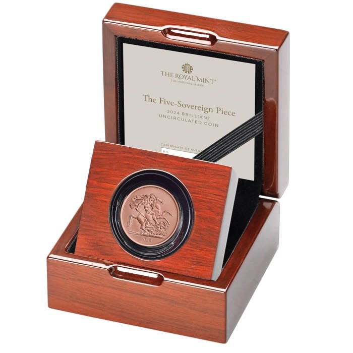 The Five Sovereign Piece 2024 Brilliant Uncirculated Coin The Five Sovereign Piece 2024 Brilliant Uncirculated Coin