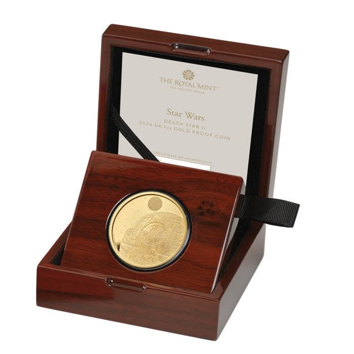 Star Wars Death Star ll 2024 UK 1oz Gold Proof Coin Star Wars Death Star ll 2024 UK 1oz Gold Proof Coin