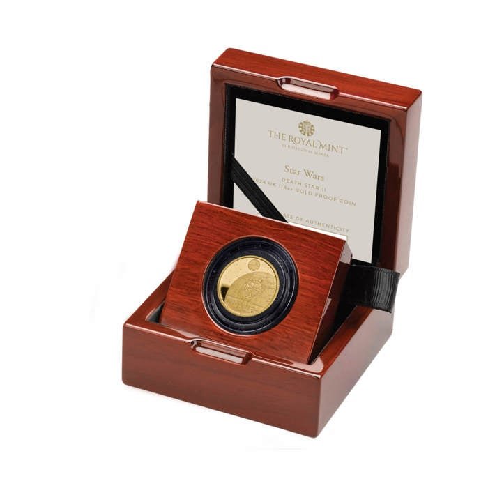 Star Wars Death Star ll 2024 UK 1/4oz Gold Proof Coin Star Wars Death Star ll 2024 UK 1/4oz Gold Proof Coin