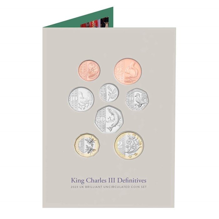 Sovereign 2024 Coins 1 King Charles III Definitives 2023 UK Brilliant Uncirculated Coin Set