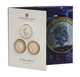 25 Years of the £2 5 25 Years of the £2 Effigies Set