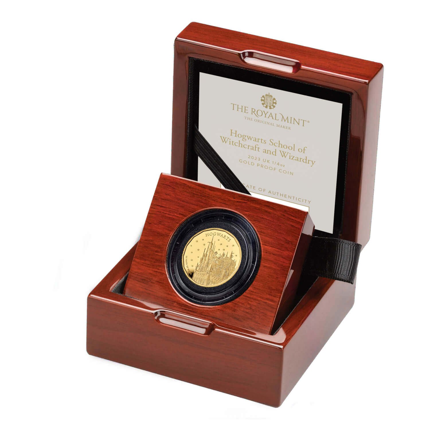 Hogwarts 50p 7 Hogwarts 2023 UK 1/4oz Gold Proof Coin