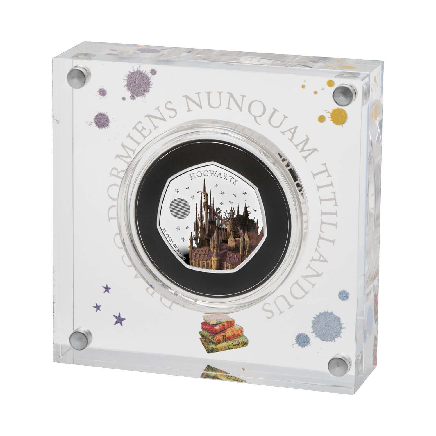 Hogwarts 50p 3 Hogwarts 2023 UK 50p Colour Silver Proof Coin