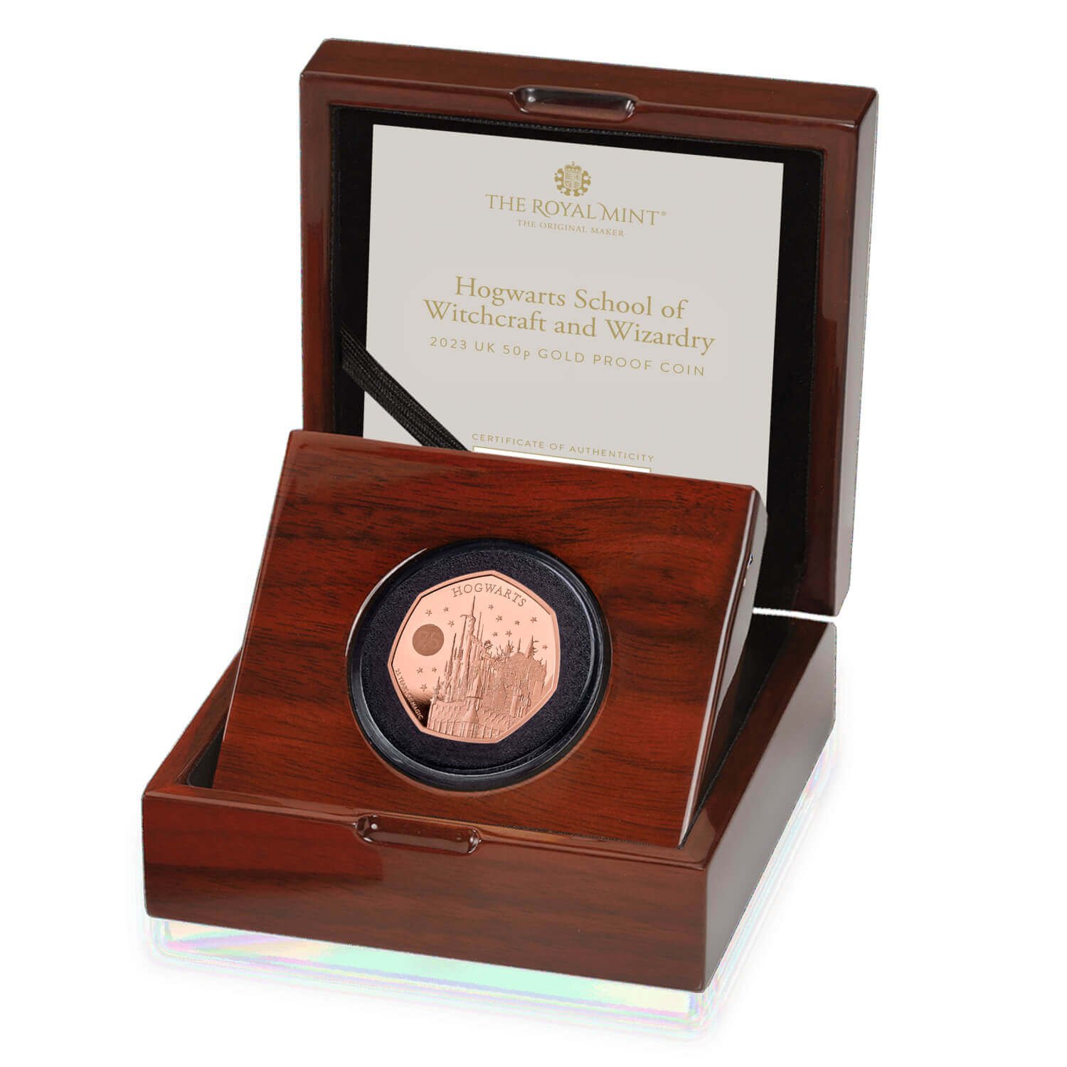 Hogwarts 50p 8 Hogwarts 2023 UK 50p Gold Proof Coin