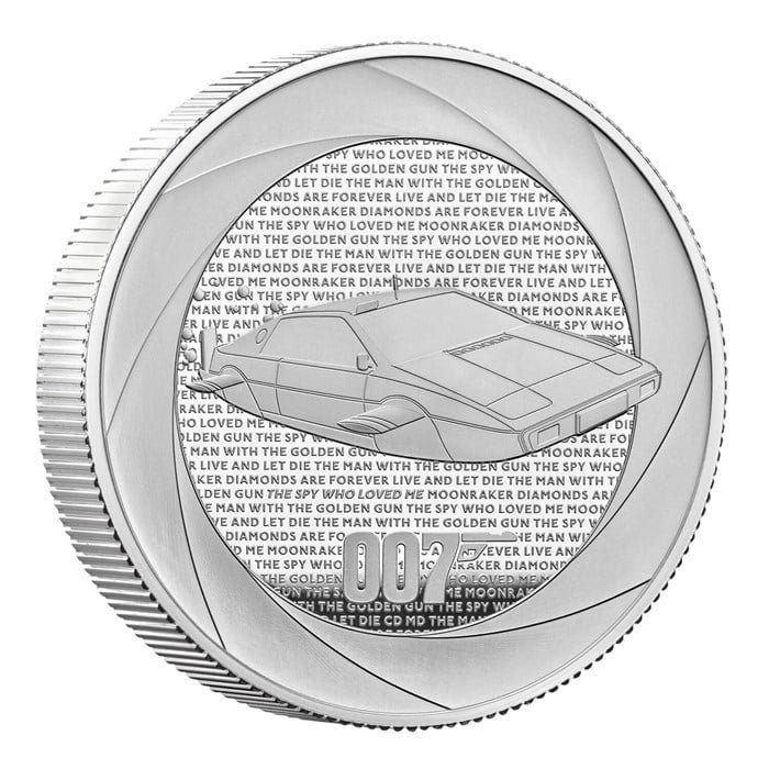 007 Coins 11 Bond Films of the 1970s 2023 UK 2oz Silver Proof Coin