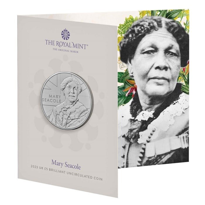 Mary Seacole Coins 1 Mary Seacole 2023 UK £5 Brilliant Uncirculated Coin