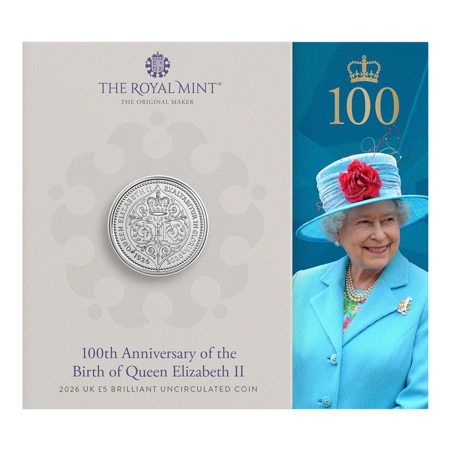 100th Anniversary of the Birth of Queen Elizabeth II 2026 UK £5 Brilliant Uncirculated Coin
