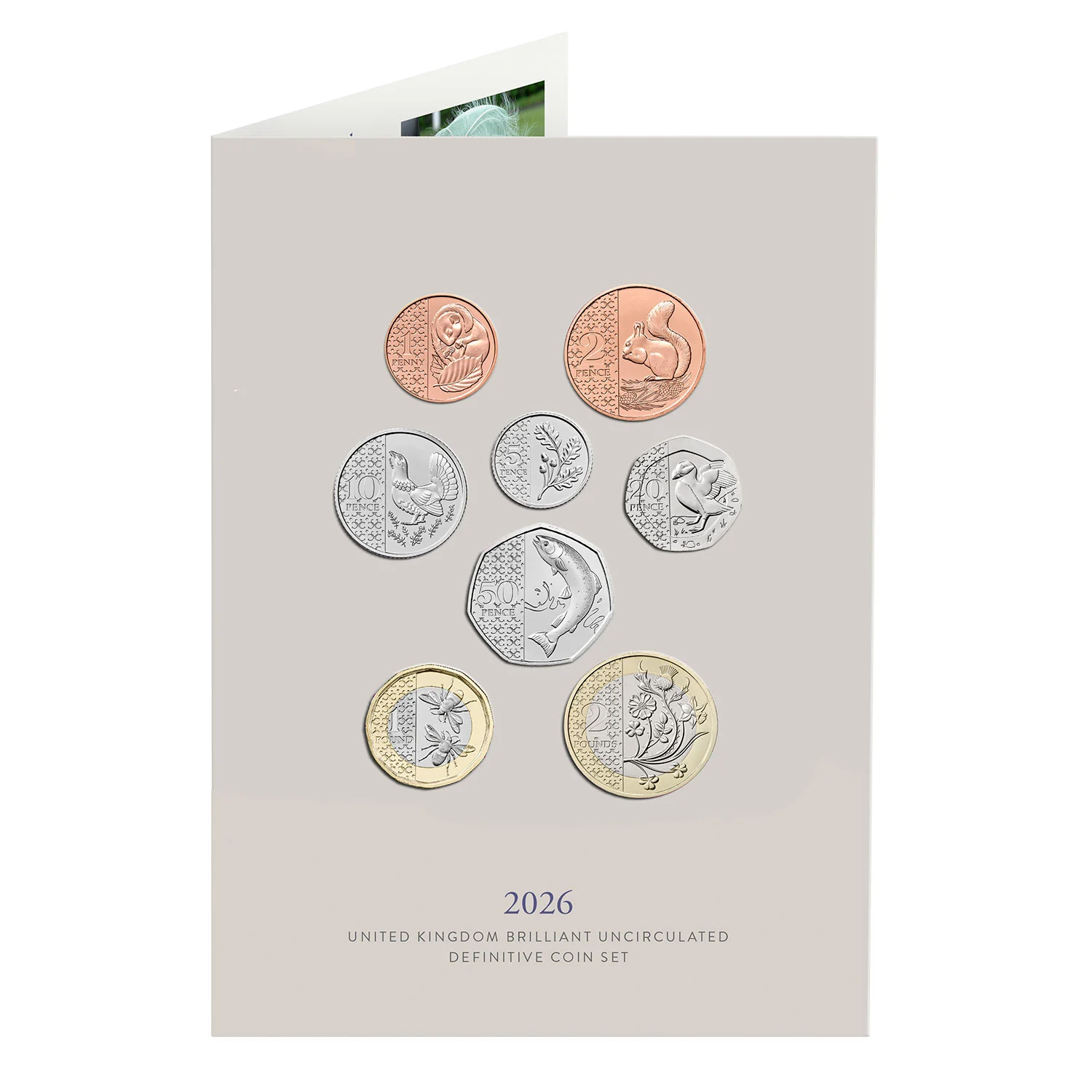 2026 Brilliant Uncirculated Definitive Coin Set - 8 Flora and Fauna coins