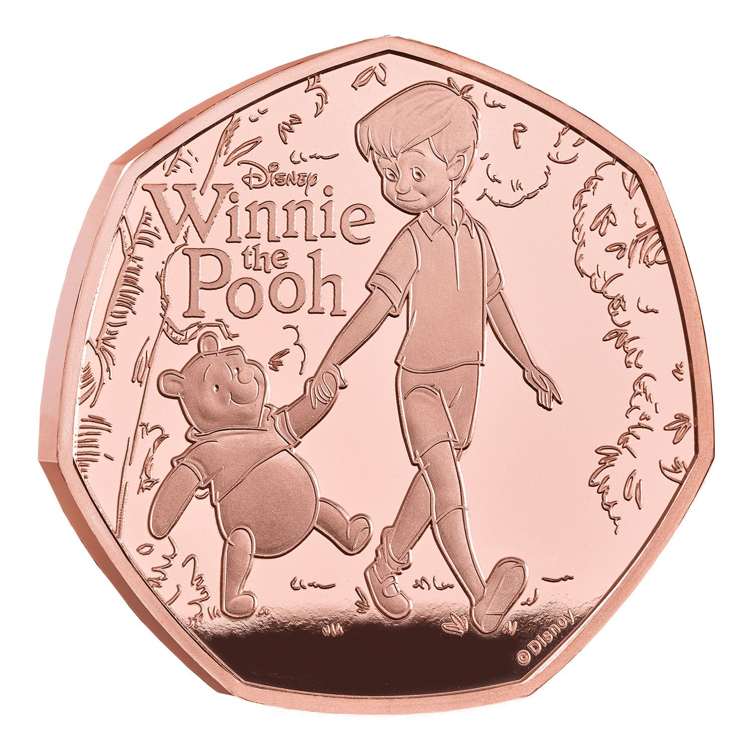 100 Years of Winnie the Pooh 2026 UK 50p Gold Proof Coin
