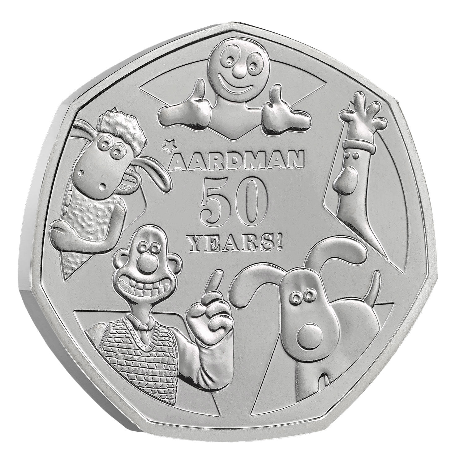 Aardman 50p Coin