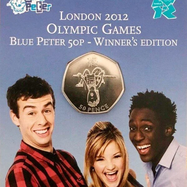 Blue Peter 50p coin