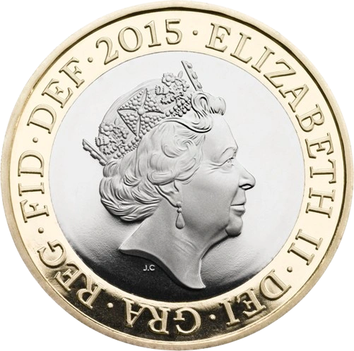 Commonwealth Games - Scotland £2 Coin Obverse - 2002 UK £2 Coin Head Side