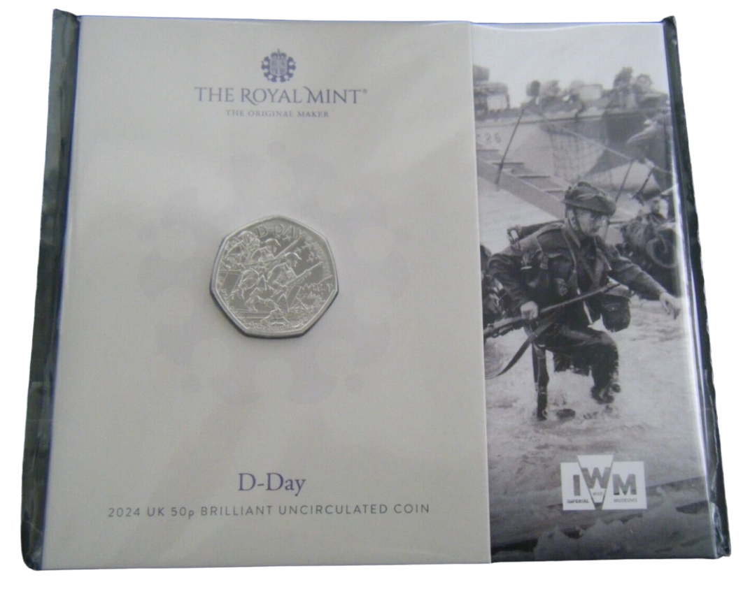 D-Day 50p Packaging - 2024 UK 50p Coin Presentation Pack