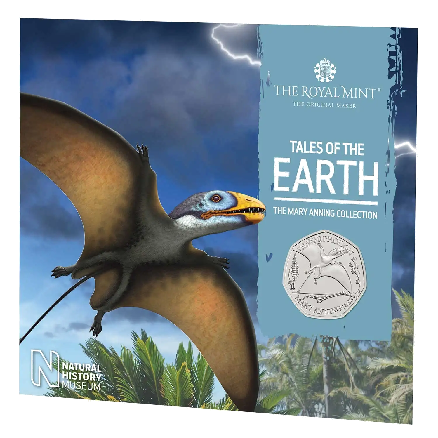 Dimorphodon 50p Packaging - 2021 UK 50p Coin Presentation Pack