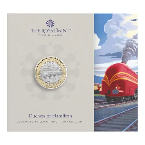 Duchess of Hamilton 2026 UK £2 Brilliant Uncirculated Coin