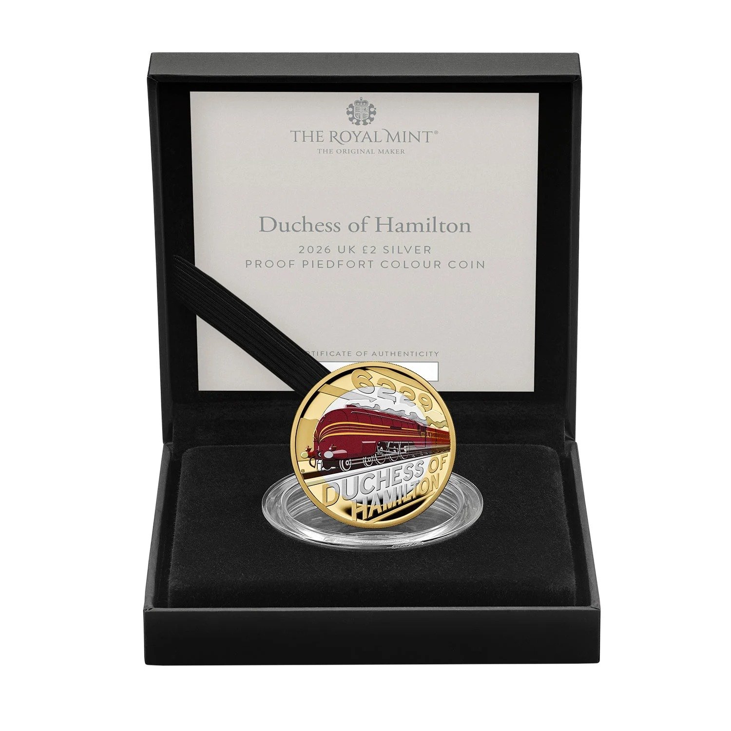Duchess of Hamilton 2026 UK £2 Silver Proof Piedfort Colour Coin