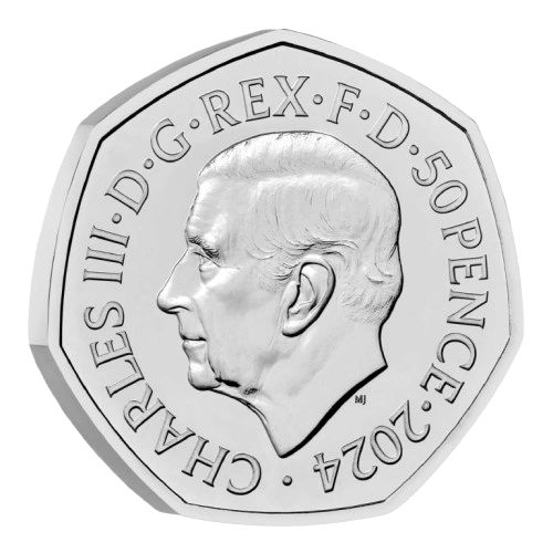 Gruffalo's Child 50p Obverse - 2024 UK 50p Coin Head Side