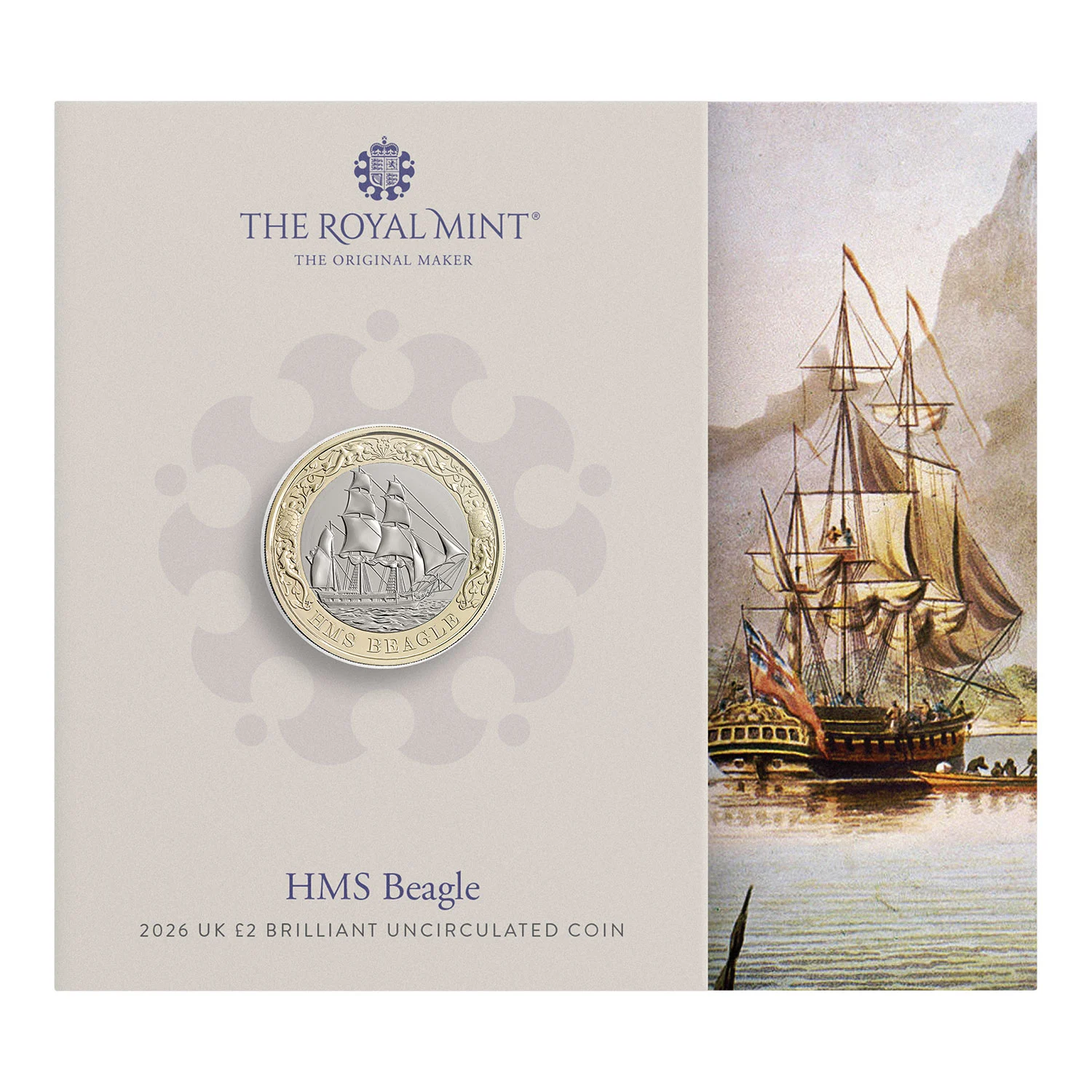 HMS Beagle 2026 BU Coin