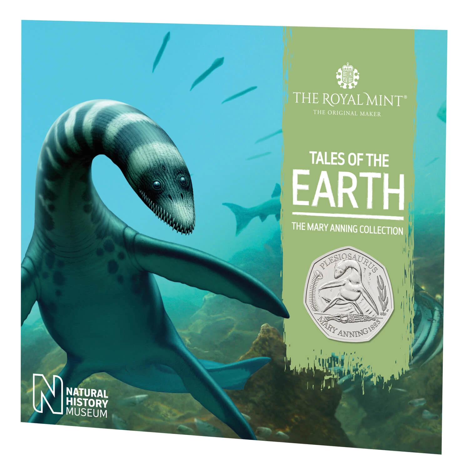 Plesiosaurus 50p Packaging - 2021 UK 50p Coin Presentation Pack