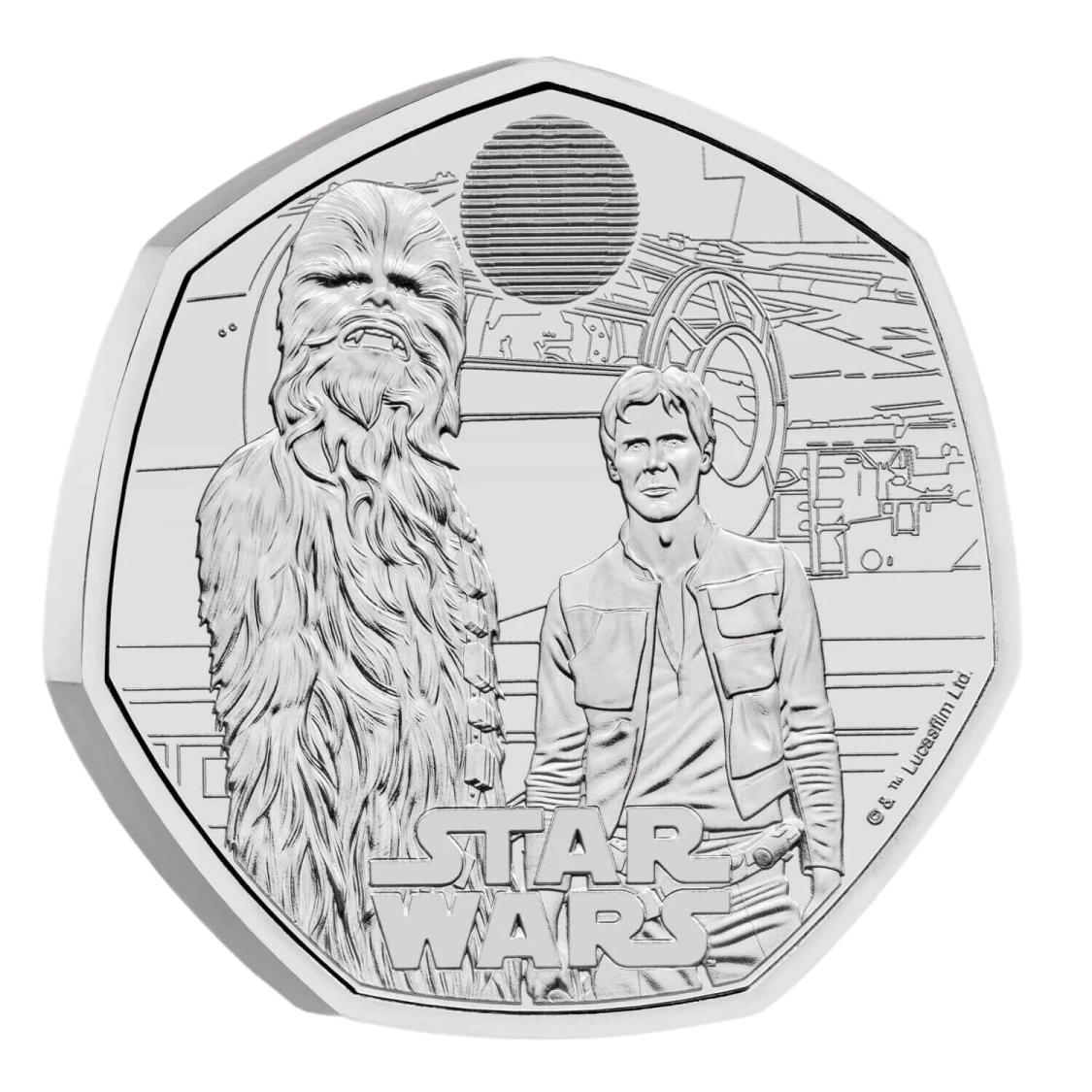 Star Wars Han Solo and Chewbacca 50p