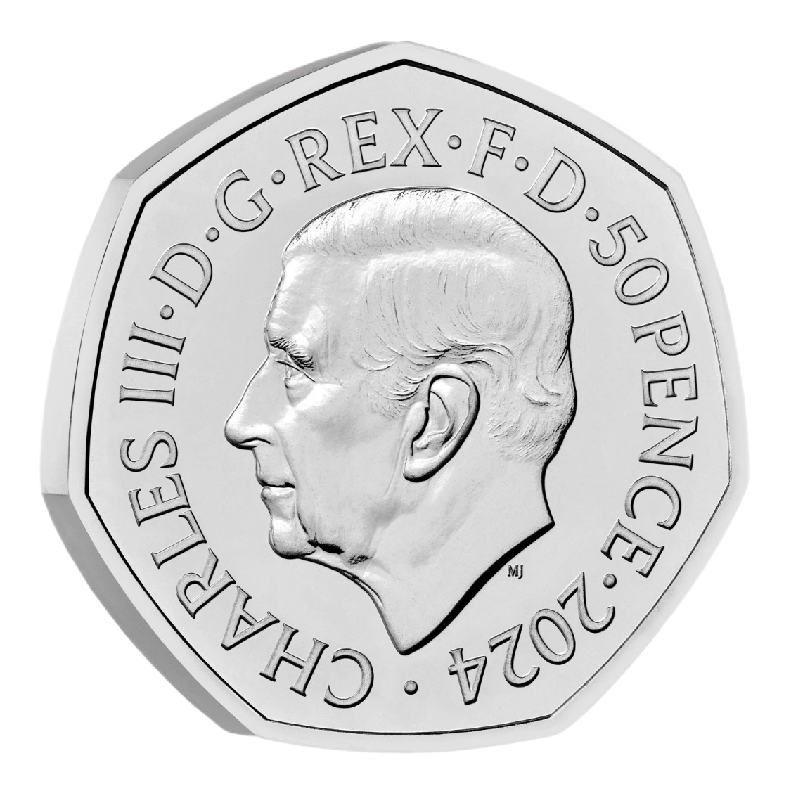 Star Wars Millennium Falcon 50p Obverse - 2024 UK 50p Coin Head Side