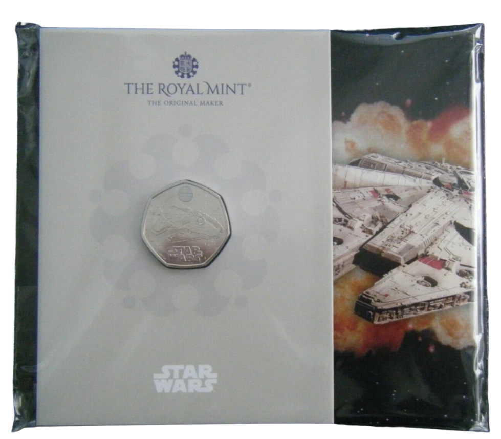 Star Wars Millennium Falcon 50p Packaging - 2024 UK 50p Coin Presentation Pack