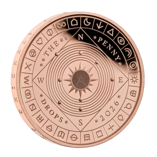 The Penny Drops 2026 UK £5 Gold Proof Coin