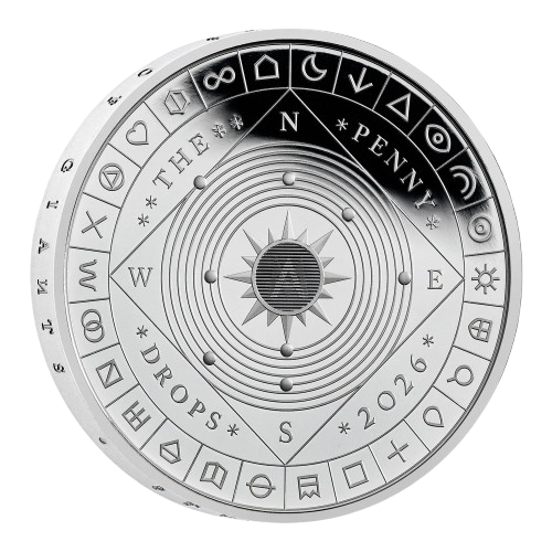 The Penny Drops 2026 UK £5 Silver Proof Coin