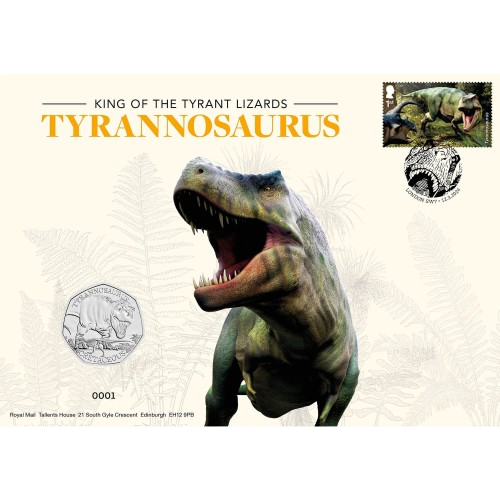 Tyrannosaurus Rex 50p Packaging - 2024 UK 50p Coin Presentation Pack