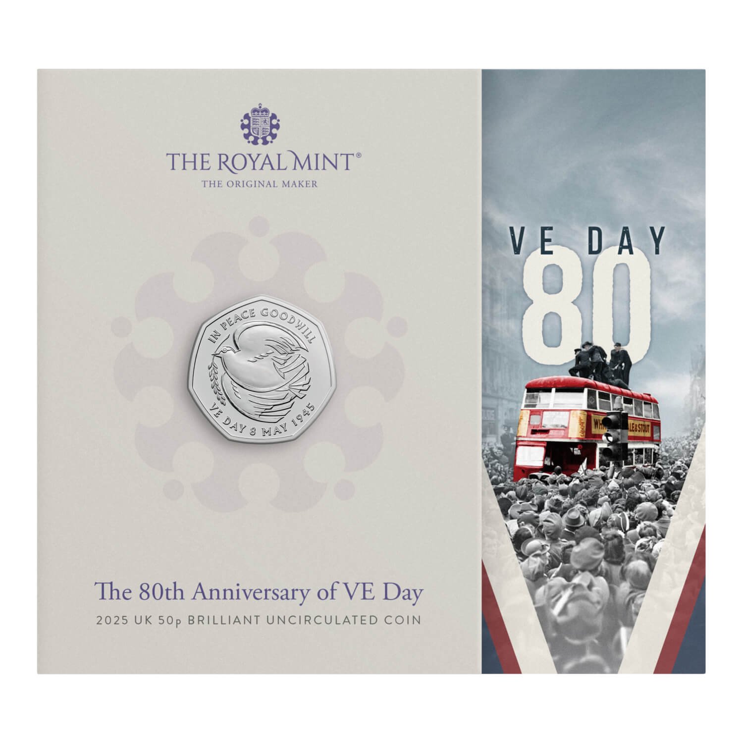 VE Day 80th 50p BU