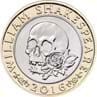 William Shakespeare 2016 £2 Coin