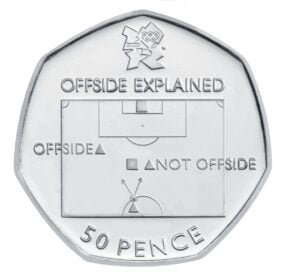 Olympic Football 50p Coin Olympic Football 50p Coin