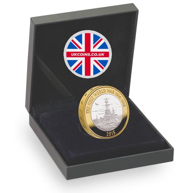 The Royal Navy 2015 UK £2 Silver Proof Piedfort Coin