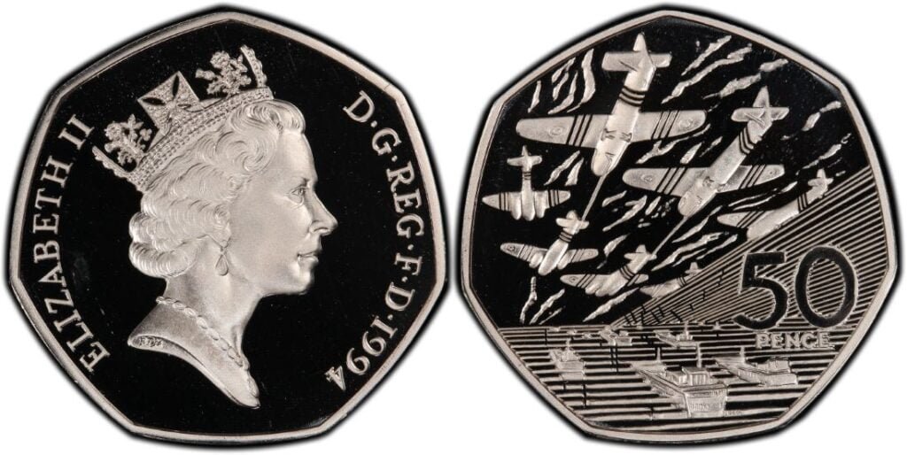 D-Day 50p Coin | 1944 To 1994 Value | Mintage | Worth