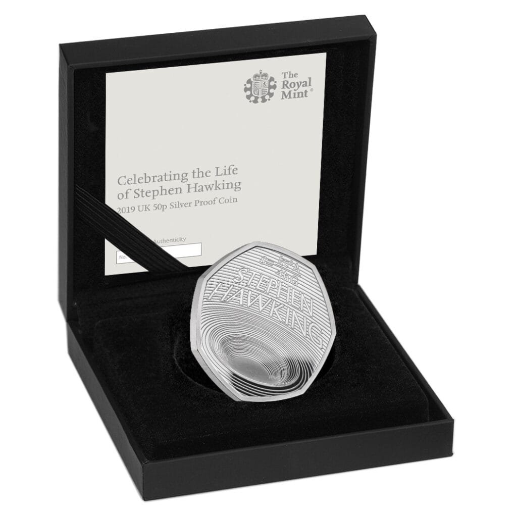 Stephen Hawking 2019 UK 50p Silver Proof Coin