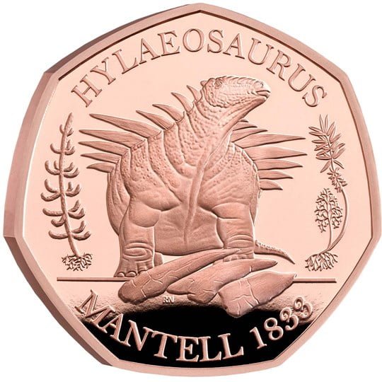Hylaeosaurus 50p Gold Proof Coin