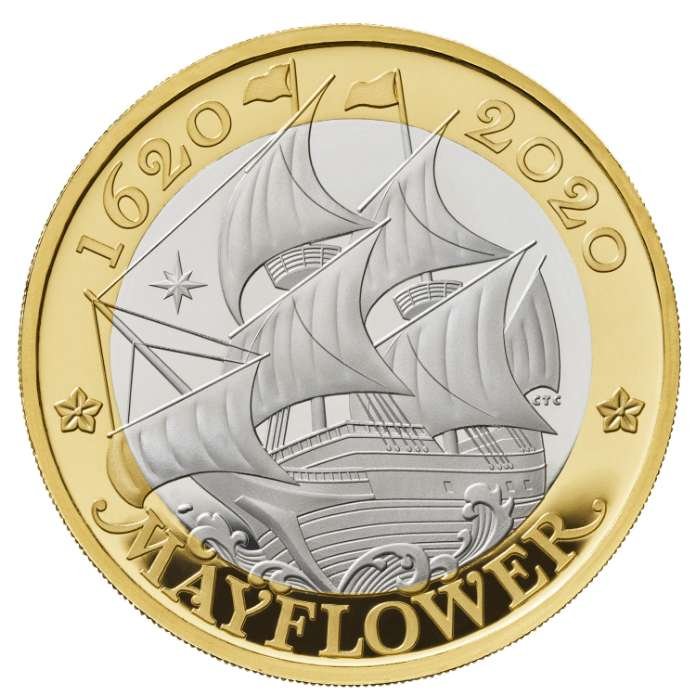 Mayflower £2 Coin