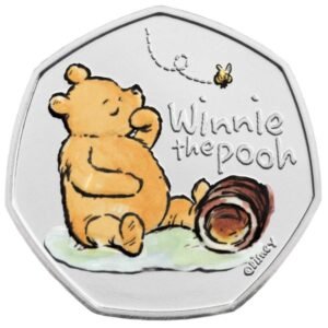 Winnie the Pooh 50p Brilliant Uncirculated Colour Coin Winnie the Pooh 50p Brilliant Uncirculated Colour Coin
