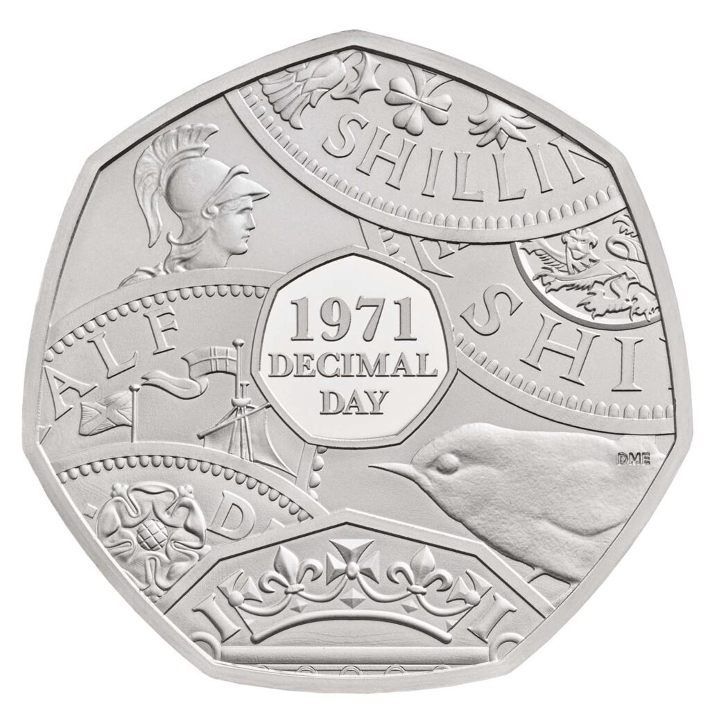 Decimal Day 50p Coin 50th Anniversary Of Decimal Day 2021