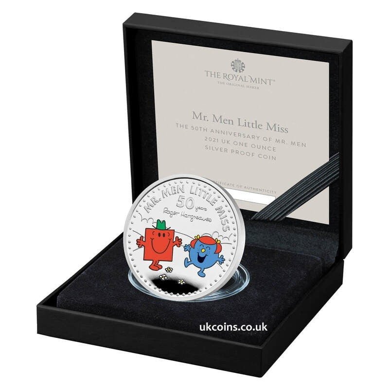 Mr. Strong & Little Miss Giggles One Ounce Silver Proof Mr. Strong & Little Miss Giggles One Ounce Silver Proof