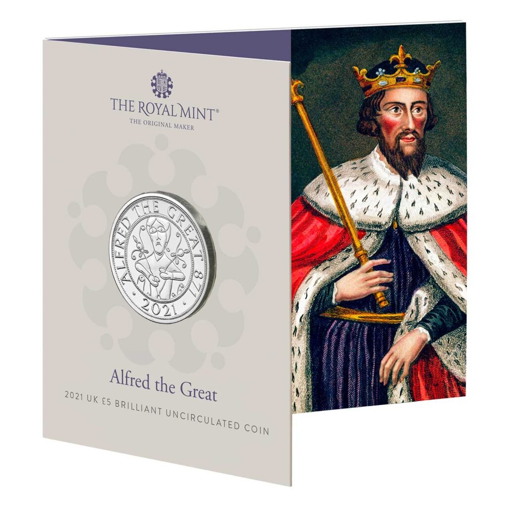 Alfred the Great 2021 UK £5 Brilliant Uncirculated Coin Alfred the Great 2021 UK £5 Brilliant Uncirculated Coin