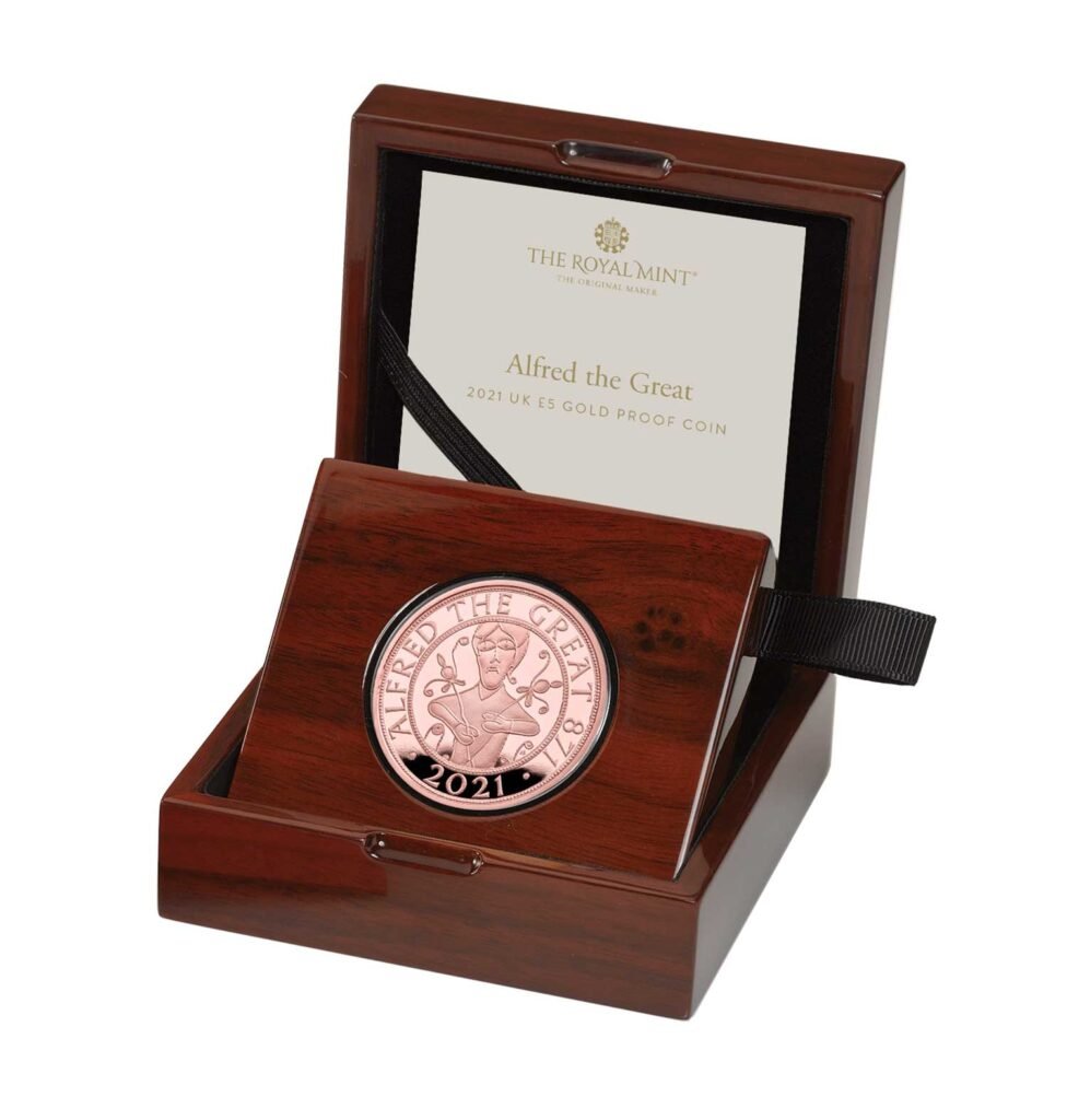 Alfred the Great 2021 UK £5 Gold Proof Coin Alfred the Great 2021 UK £5 Gold Proof Coin