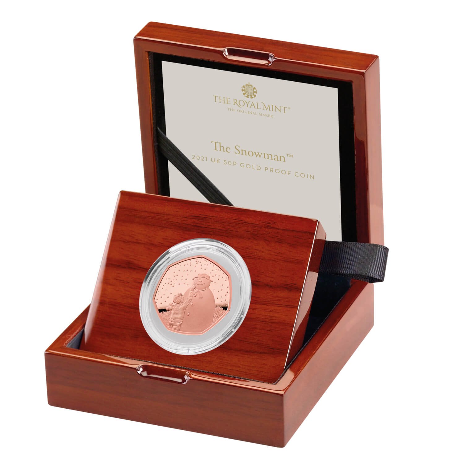 Gold Proof 2021 Snowman Coin