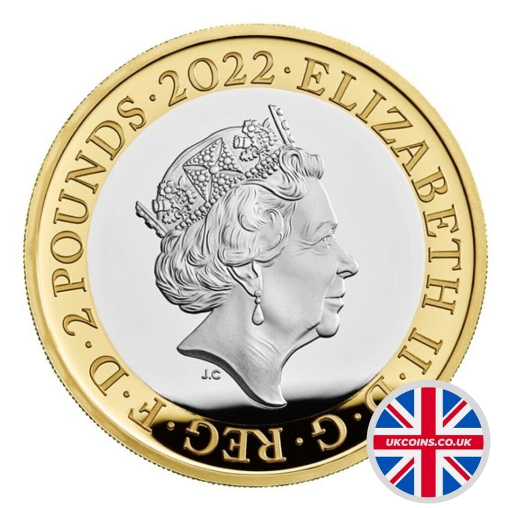 2022 £2 Coin Obverse design 2022 £2 Coin Obverse design