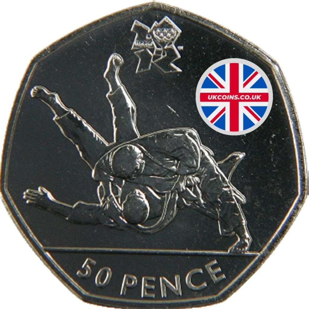 Olympic Judo 50p Coin Olympic Judo 50p Coin